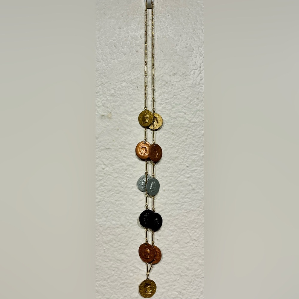 Antique Coin Pendant Necklace